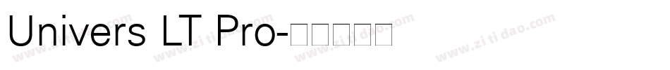 Univers LT Pro字体转换